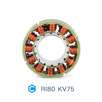 Motor CubeMars RI80 V2.0 KV75 con Controlador Integrado de Alta Precisión, Motor Outrunner para Brazo Robótico, Control de Movimiento Humanoide, 48V