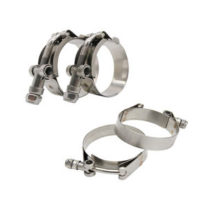Abrazaderas de manguera de acero inoxidable de alta resistencia OEM con pernos en T - Abrazaderas de tubo de escape y admisión de turbo de alto torque con tuercas de autobloqueo - Product Image 2