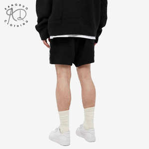 KD lavorato a maglia modello Logo personalizzato OEM ODM maglieria Set Jacquard uomo Mohair lana soffice <span class=keywords><strong>Shorts</strong></span> - Product Image 2