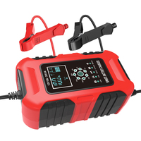 FOXSUR 12V 10A Desulfator Chargeur de batterie intelligent Réparation d'impulsions Chargeur de batterie au plomb