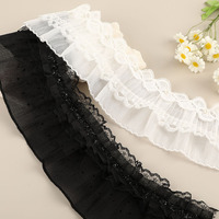 Dentelle de Venise brodée florale hydrosoluble en mousseline, coton et polyester, personnalisée OEM pour robes et jupes de cérémonie