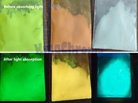 Phosphoreszierendes Pigmentpulver, leuchtendes Nachtleuchtpulver, hitzebeständig und fein für TPU-Handyhüllen und Tastenkappen