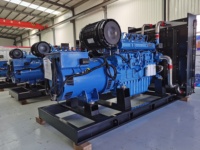 Generador de Gas Metano de Buen Rendimiento, Tipo Silencioso, 500KW 500kva 1MW, Trifásico, 4 Cables, Refrigerado por Agua, Motor Baudouin 2MW