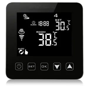 Touch Programmable LCD Display Wifi Floor Heating Smart Wifi Heating Controller Thermostat