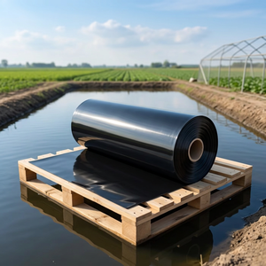 มาโคร ®   แผ่นเมมเบรน HDPE หนา 0.50 มม. มาตรฐาน ASTM GRI GM13 กันน้ำ สำหรับเก็บน้ำฝนเพื่อการเกษตร ใช้ในอ่างเก็บน้ำสำหรับการชลประทานในฟาร์ม - Product Image 1