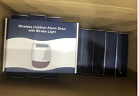 Alarm Keamanan Luar Ruangan Tenaga Surya IP65 110dB Siren Strobo Nirkabel untuk Perlindungan Perimeter