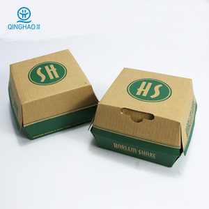 Caja <span class=keywords><strong>de</strong></span> Papel para Hamburguesas Desechable con Logotipo Personalizado, Impresa, Ecológica, <span class=keywords><strong>de</strong></span> Grado Alimenticio, con Laminación Brillante/Mate para Empaque <span class=keywords><strong>de</strong></span> Sushi y Hamburguesas - Product Image 1