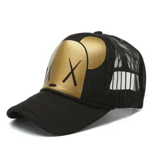 Groothandel Heren Katoen Custom Logo Baseball Caps Dry Fit Mesh Hiphop Cap