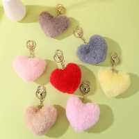 Pendentifs en peluche doux en forme de cœur, légers, hypoallergéniques, doux pour la peau, parfaits pour les sacs et les clés, cadeau idéal