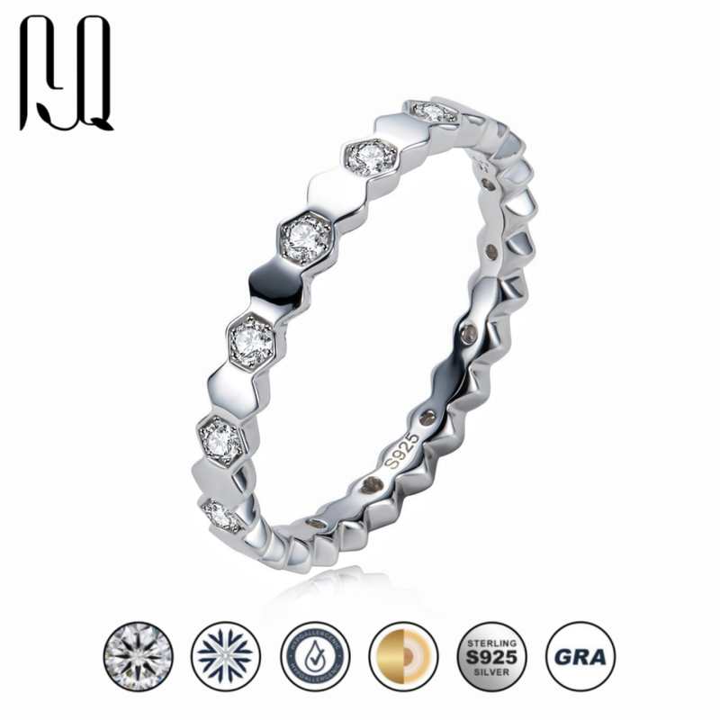 Comet Shooting Star Moissanite Ring in