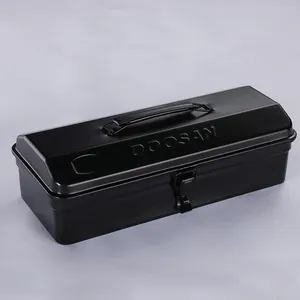 Portable multi-function iron tool box case with single handle and lock