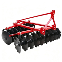 Herse à disques diesel à trois points pour tracteur agricole, cultivateur avec boîte de vitesses pour terrains montagneux