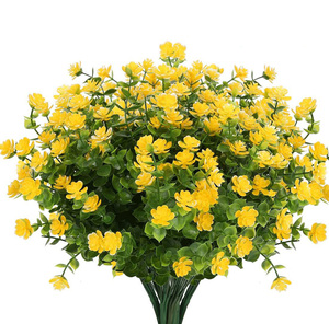 Fleurs artificielles fausses plantes d'extérieur, arbustes verts imitation plastique, décoration extérieure de maison de porche de jardin - Product Image 5
