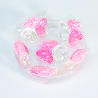 Olympik Supply 3 en 1 Dosettes de lessive transparentes roses Nettoyage du linge Détergent Parfum Booster Perles Dosettes amères Coffre-fort pour enfants