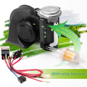 Mini bocina de aire con compresor y arnés de cableado para cualquier vehículo de 12V, superruidosa y compacta, 12V, 150dB, para coche, con compresor y arnés de cableado - Product Image 4
