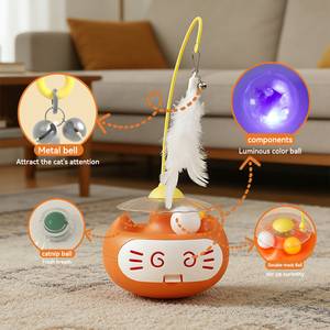 Mainan Tongkat Bulu Kucing Baru dengan Desain Bercahaya dan Catnip, Menghilangkan Kebosanan, Mainan Interaktif untuk Kucing dan Anak Kucing, Perlengkapan Hewan Peliharaan - Product Image 3