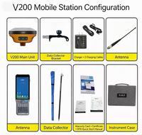 Receiver GPS GNSS V200 Target RTK dengan Rating IP68 dan Suhu Operasi -30~65
