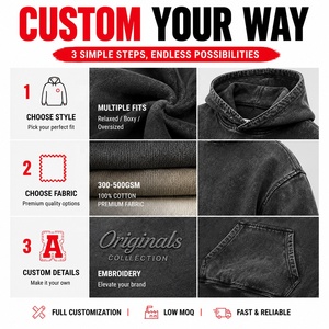 Servicios OEM y ODM, Fabricación de Ropa, Diseño Personalizado de Sudaderas para Hombre con Estilo Urbano, Artesanía de Alta Calidad, Pedido de Prueba en Pequeñas Cantidades - Product Image 2