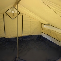 Tenda Darurat Portabel Bahan T/C Tahan Lama Lapis Ganda 15m Tahan Air Tiga Musim 3000mm+ Tahan Angin Bernapas Ringan untuk 6 Orang