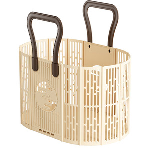 Cesto de ropa sucia portátil para el hogar, plegable, de gran capacidad, multifuncional, cesto de almacenamiento hueco para ropa sucia. - Product Image 5