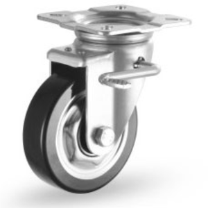 Qingdao Zhurui 6-Zoll Japanischer Stil Schwerlast-Rollen 150 mm Radsdurchmesser schwenkbare Polyurethan-Gummiräder mit Bremse - Product Image 3