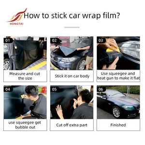 <span class=keywords><strong>Film</strong></span> autocollant en vinyle noir fibre de carbone pour voiture sans bulles 4d fibre de carbone enveloppe en vinyle pour carrosserie automobile - Product Image 4