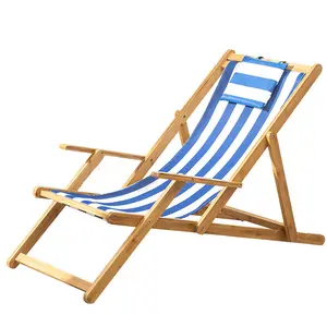 Recliner sandalye sıfır yerçekimi sandalye Recliner Recliner kanepe eğlence plaj sandalyesi taşınabilir ahşap açık masa Metal Modern