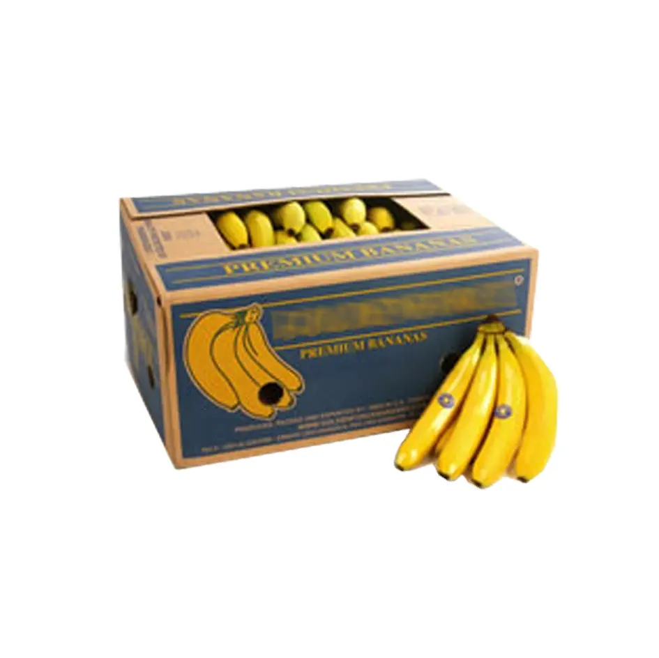 לוגו מותאם אישית מודפס קרטון בננה פירות אריזה תיבת קרטון
