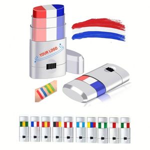 Bâton de peinture corporelle personnalisé avec logo pour maquillage du visage et des yeux, idéal pour la Journée de l'Indépendance, le football, les joueurs de soccer, les adultes, les enfants, les athlètes, cadeau sportif - Product Image 1