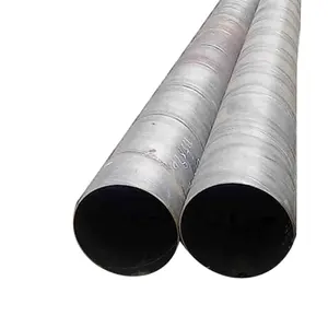 Pipeline de gaz de pétrole 6mm 12mm 15mm 20mm d'épaisseur Tube en acier SSAW 609 mm Tuyau en acier au carbone à joint hélicoïdal Tuyau en acier soudé en spirale