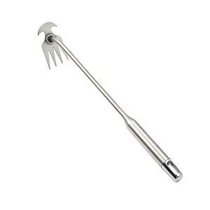 Herramienta de mano para aflojar la tierra con gancho desmalezador de acero inoxidable de dientes múltiples Airi Shield para jardines - Product Image 5