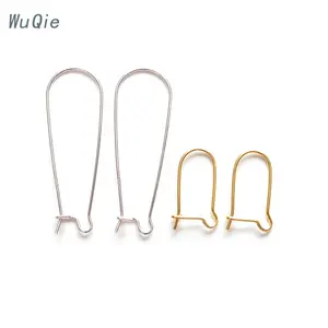 Wuqie Diskon Besar Temuan Anting 925 Perak Murni Earwire Loop Ginjal Anting DIY Anting Kait untuk Membuat Perhiasan