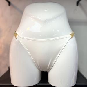 Manufacturer's Erotic Sexy Thong Women's Low Waist <b>Elastic</b> Metal Chain Lace Embroidered Hot Pants Women's Erotic Clothing - Product Image 6