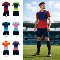 Conjunto de Camiseta y Pantalones Cortos de Fútbol Aiju de Alta Calidad, Uniforme de Equipo, Transpirable, de Secado Rápido, Personalizable