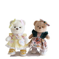 Ours en peluche Lina de 30 cm en coton fait main, personnalisable, pour remplacement de poupée Teddy Tales, cadeau unisexe, accessoires vestimentaires