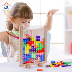 Juego creativo Tangram de 1-2 jugadores, juguetes de matemáticas, bloques de construcción 2 en 1, juego de mesa, Fiesta infantil, juguetes educativos para niños - Product Image 1