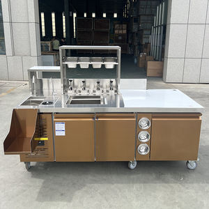 Equipo para Tienda de Té de Burbujas, Mostrador para Exhibición de Té con Leche, Diseño de Barra de Exhibición - Product Image 4