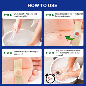 Sumifun Patchs anti-callosités et verrues plantaires avec couteau, à l'acide salicylique, pour soins des pieds DK000112 - Product Image 3