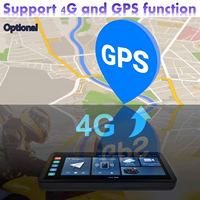Navegación Gps para motocicleta Carplay y Android Auto Navegación Gps de 6,3 pulgadas y grabadora de video Dvr para motocicleta con dos cámaras Hd
