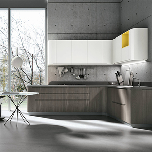 Meubles de cuisine modernes préfabriqués en MDF et mélamine avec charnières et robinet pour centres commerciaux et hôpitaux - Product Image 5