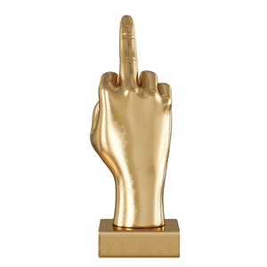Resina 3D modello Figurine in oro a <span class=keywords><strong>mano</strong></span> <span class=keywords><strong>Statua</strong></span> - Product Image 3