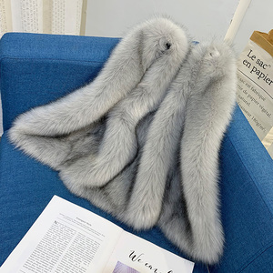 Women's Short Faux Fur <b>Vest</b>, Winter Warm Fox Fur Artificial Fur Jacket, Fashionable <b>Vest</b> Wholesale - Product Image 6