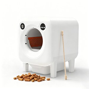 Pet Shop Grade <b>Cat</b> Litter <b>Box</b> Caixa de Areia ABS Plastic Anti Leakage Deodorizing Sturdy For Commercial And Home Scenarios - Product Image 1