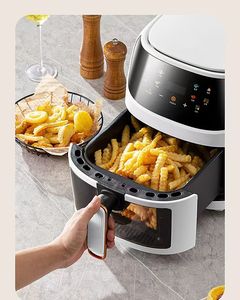 Fournisseur direct d'usine, <span class=keywords><strong>friteuse</strong></span> à air intelligente portable pour la maison et l'hôtel, grande capacité, visible, sans fumée - Product Image 3