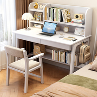 Chaises de bureau d'ordinateur de bureau étroites en bois massif Simple bureau à domicile petite chambre bureau longue Table chaises de salle à manger incluses