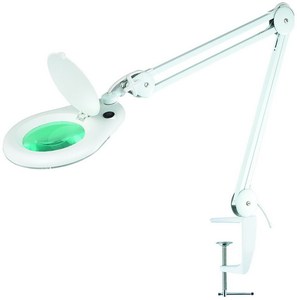 Lampe Loupe à Pince avec Broderie Lumineuse LED 10X et Conforme RoHS pour Table et Bureau - Product Image 1