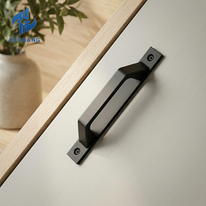 スライド式納屋戸窓プルハンドル シンプルアルミ合金製 ソリッドキャビネットドアハンドルプル - Product Image 3