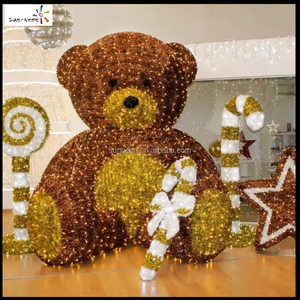 Lumières de Noël extérieures à LED, motif ours polaire, décoration extérieure de Noël, Saint-Valentin - Product Image 2