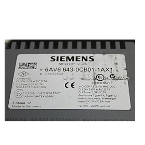 ซงเว่ย CNC 6AV66430CB011AX1 แผงหน้าจอสัมผัส OP รุ่น 6AV6643-0CB01-1AX1 ใหม่ - Product Image 3