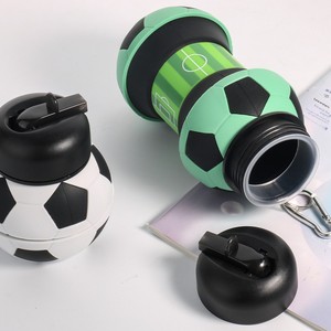 Bouteille d'eau pliable en silicone pour football/basketball, bouteille d'eau pour enfants/étudiants, sports de plein air. - Product Image 5